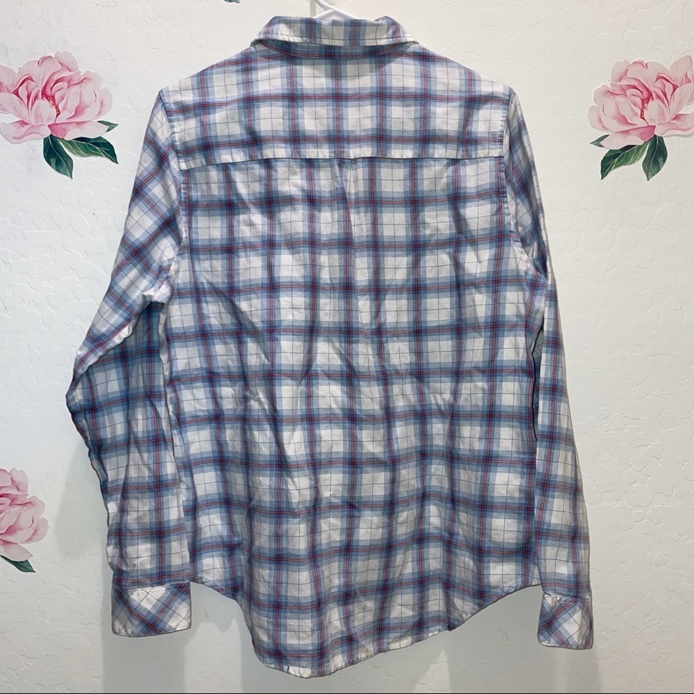 Pendleton Plaid Button Down Shirt Size L - image 4